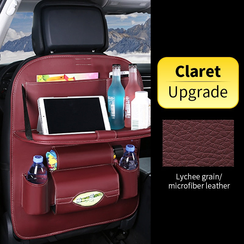 Car Back Seat Organizer Storage Bag with Foldable Table Tray Tablet Ho –  one_way_lane