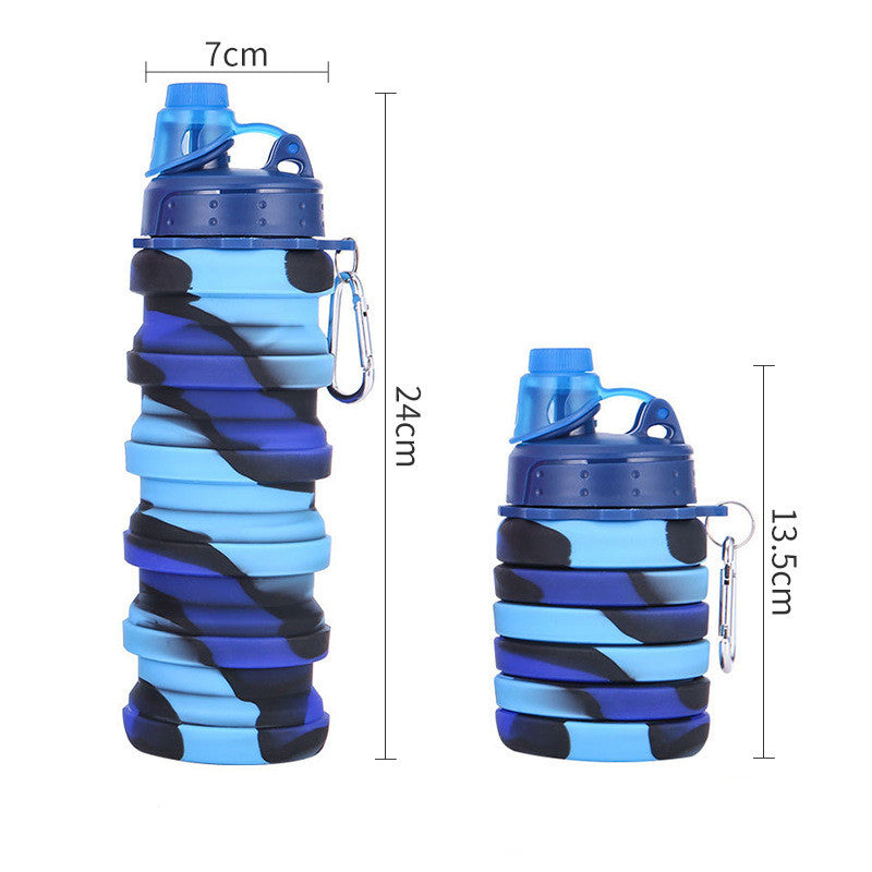 Foldable Water Bottle Leakproof Fold Silicone Cute Water Bottles Kids –  one_way_lane