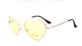 Cute peach heart shaped sunglasses