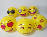 Inflatable smiley ball pvc inflatable beach ball fun expression ball