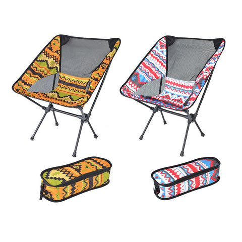 Travel Ultralight Folding Chair High Load Outdoor Camping Chair Portable Beach Hiking Picnic Seat Fishing Chair With Storage Bag