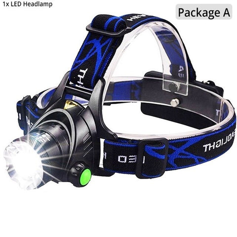 12000lumens Led Headlamp L2/T6 Headlight Zoomable Waterproof Super bright  Head lamp 18650 Fishing Hunting Camping Flashlight