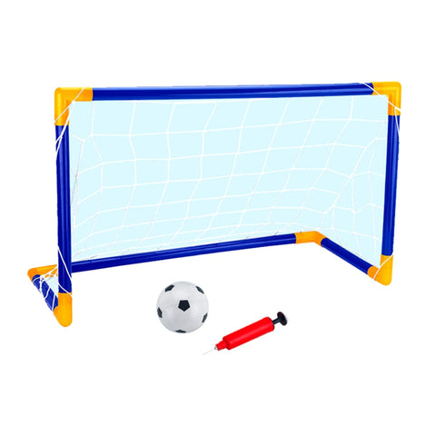 90cm Portable Soccer Goal Set, Football Gate & Football with Pump, Kids Outdoor Play Toy Gift