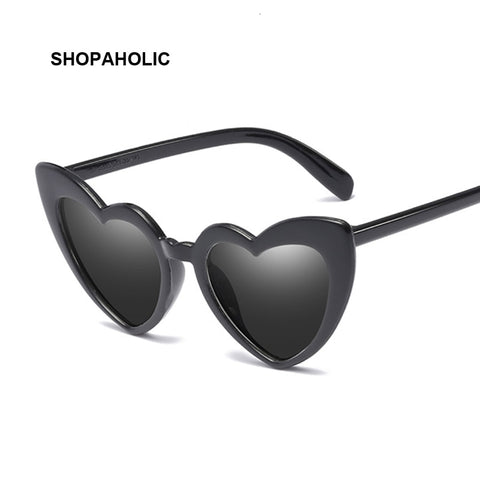 Heart Sunglasses Women Designer Brand Cat Eye Sun Glasses Female Retro Love Heart Shaped Glasses Ladies Shopping UV400