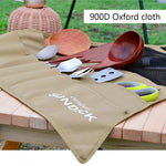 900D Oxford BBQ Tableware Storage Bag for Camping Picnic Portable Barbecue Cutlery Organizer Hanging Holder Bags Outdoor Tools
