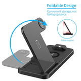 15W Fast Wireless Charger 4 in 1 Qi Charging Dock Station