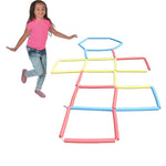 21Pcs/Set Kids Training Jump Toys Hopscotch Baby Kids Jump Sensory Play Outdoor Fun Outside Toys Children Activities Sport Games