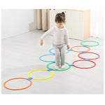 Kids Physical Training Sport Toy Fun Games Sensory Ring Hopscotch Game Baby Jump Into the Grid Kindergarten Outdoor Activities