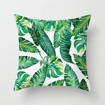 Tropical Leaf Cactus Monstera Cushion Cover 45*45cm Polyester Throw Pillows Sofa Home Decor Decoration Decorative Pillowcase