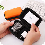 Mobile phone data cable charger storage box Headphone case portable digital storage and organizing bag little box