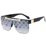 2021 New Flip Rimless Punk Sunglasses Women Vintage Steampunk Sun Glasses Men Oculos Feminino Lentes Gafas De Sol Sunglass UV400