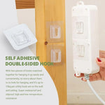 Double-sided adhesive wall hook wall hook hanger strong transparent suction cup wall storage shelf for kitchen bathroom