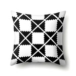Fashion Decorative Pillowcase Black/White Geometric Throw Cover Pillow Case Cushion For Living Room Square Home Decor