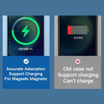 Original For Magsafe Magnetic Wireless Charging Case Shockproof Transparent Case