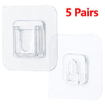 Double-Sided Adhesive Wall Hooks Hanger Strong Hooks Suction Cup Sucker Wall Storage Holder For Kitchen Bathroom bedroom