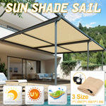 1/2/3 x1.8M Sun Shade Sail Outdoor Camping Hiking Yard Sun Shelter Garden Patio Awning Canopy Sunscreen Anti-UV Block