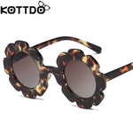 Vintage Kids Sunglasses Child Sun Glasses Round Flower Gafas Baby Children UV400 Sport Sunglasses Girls Boys Oculos De Sol