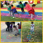 Kids Physical Training Sport Toy Fun Games Sensory Ring Hopscotch Game Baby Jump Into the Grid Kindergarten Outdoor Activities