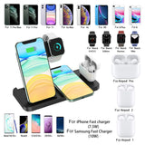 15W Fast Wireless Charger 4 in 1 Qi Charging Dock Station