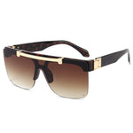 2021 New Flip Rimless Punk Sunglasses Women Vintage Steampunk Sun Glasses Men Oculos Feminino Lentes Gafas De Sol Sunglass UV400