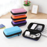 Mobile phone data cable charger storage box Headphone case portable digital storage and organizing bag little box