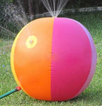 Funny Inflatable Spray Water Ball Children's Summer Outdoor Swimming Beach Pool Play The Lawn Balls Playing Smash It Toys (1pc random color)
