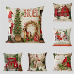 Linen Christmas Pillowcase Christmas Home Decorations Merry Christmas Decorations for Home New Year pillow case