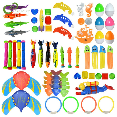 Hot Summer Shark Rocket Throwing Toy Funny Swimming Pool Diving Game Toys for Children Dive Dolphin Accessories Toy YJN