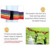 1 pc Long Colored Clotheslines Nylon Rope Retractable Portable Travel Drying Rack Outdoor Camping Windproof tent lanyard