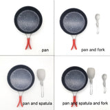 ALOCS Thicken Medical Stone Non-stick Frying Pan Multi-purpose Pancake Steak Pan Tableware for Cooking Camping Hiking Picnic