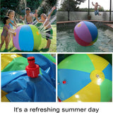 Funny Inflatable Spray Water Ball Children's Summer Outdoor Swimming Beach Pool Play The Lawn Balls Playing Smash It Toys