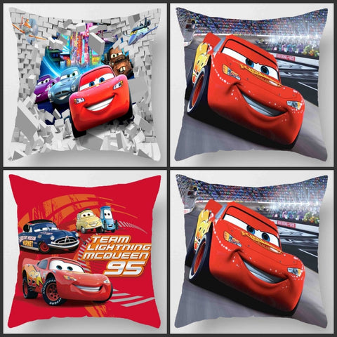 Disney McQueen Cars Pillow Case Shams for Kid's Bedroom Decor 3D Printed bedding Boys Pillow Covers 1 piece 45*45 cm Children