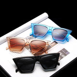 Vintage Sunglasses Women  Cat Eye Luxury Sun Glasses Classic Shopping Lady Black UV400
