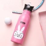 500ML Children's Stainless Steel Sports Water Bottles Portable Outdoor Cycling Camping Bicycle Bike Kettle