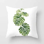 Tropical Plants Pillow Case Polyester Decorative Pillowcases Green Leaves Throw Pillow Case kussensloop almohada poszewka