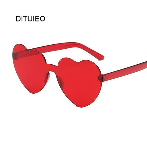 Love Heart Sunglasses Women Designer Brand New Cute Sexy Retro Cat Eye Vintage Sun Glasses Red Female