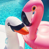 Inflatable Rose Gold Flamingo Swimming Pool Float Summer Island Ride on Swan Unicorn Swimming Lifebuoy Lounge Inflated Pool Toys