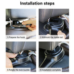 Car Cell Phone Holder Hidden Headrest Seat Back Hanger Hooks for Car Accessories Car Seat  Storage Organizer Phone Mount Hook