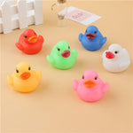 1Pcs Swimming Pool Rubber Duck Water Induction Rubber Ducks Baby Shower Bathroom Pool Water Light Up Toys Pool Accessories
