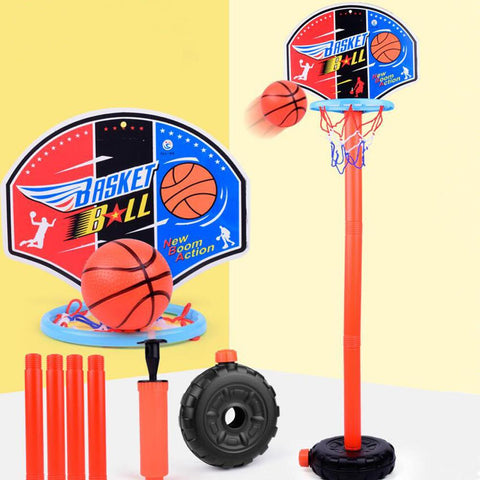 Basketball Hoop Set Adjustable Portable Basketball Stand Sport Game Play Set Toy Indoor Outdoor Basketball Play Sets for Kids