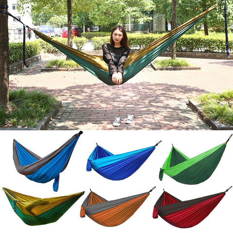 270x140cm Picnic Camp Tent Nylon Camping Hanging Hammock Outdoor Swing Camping Hiking Rest Bed Survival Supplies