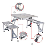 Outdoor Folding Table Chair Camping Aluminium Alloy Picnic Table Waterproof Durable Folding Table Desk For  Beach table