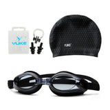 Unisex Silicone Waterproof Swimming Caps Swimming Goggles Anti-fog UV Protection Swimming Glasses With Earplug Swim Hat