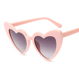 RBRARE Love Heart Sunglasses Women Big Frame Personality Sunglass Fashion Cute Sexy Retro Cat Eye Vintage SunGlasses Pink Female