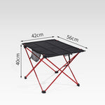 Ultralight outdoor Folding Camping table Aluminium Alloy hiking picnic Lightweight Travel bbq fishing portable Roll table