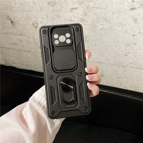 Shockproof Armor Case For Xiaomi Pocophone POCO X3 NFC Car Holder Phone Cover For Mi Poco X3 Pro Camera Lens Protection Fundas