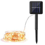 8 modes LED Outdoor Solar Lamp String Lights 10M 20M 30M Fairy Holiday Christmas Party Garland Solar Garden IP65 Waterproof lamp
