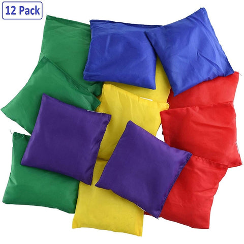 12 Pack Bean Bag Toy Set Fun Sports Outdoor Family Games Bean Bag For Kids (Multicolor)
