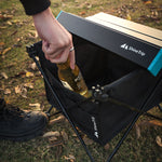 Folding Table Storage Hanging Basket Bag Outdoor Hiking Camping Picnic Barbecue Table Pocket Pouch Tableware Storage Bag