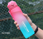 1000ml Outdoor Water Bottle with Straw Sports Bottles Hiking Camping Plastic drink bottle BPA Free